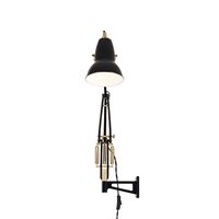 Original 1227 Brass Lamp with Wall Bracket Jet Black