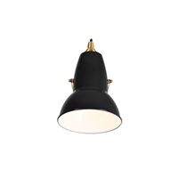 Original 1227 Brass Wall Light Jet Black