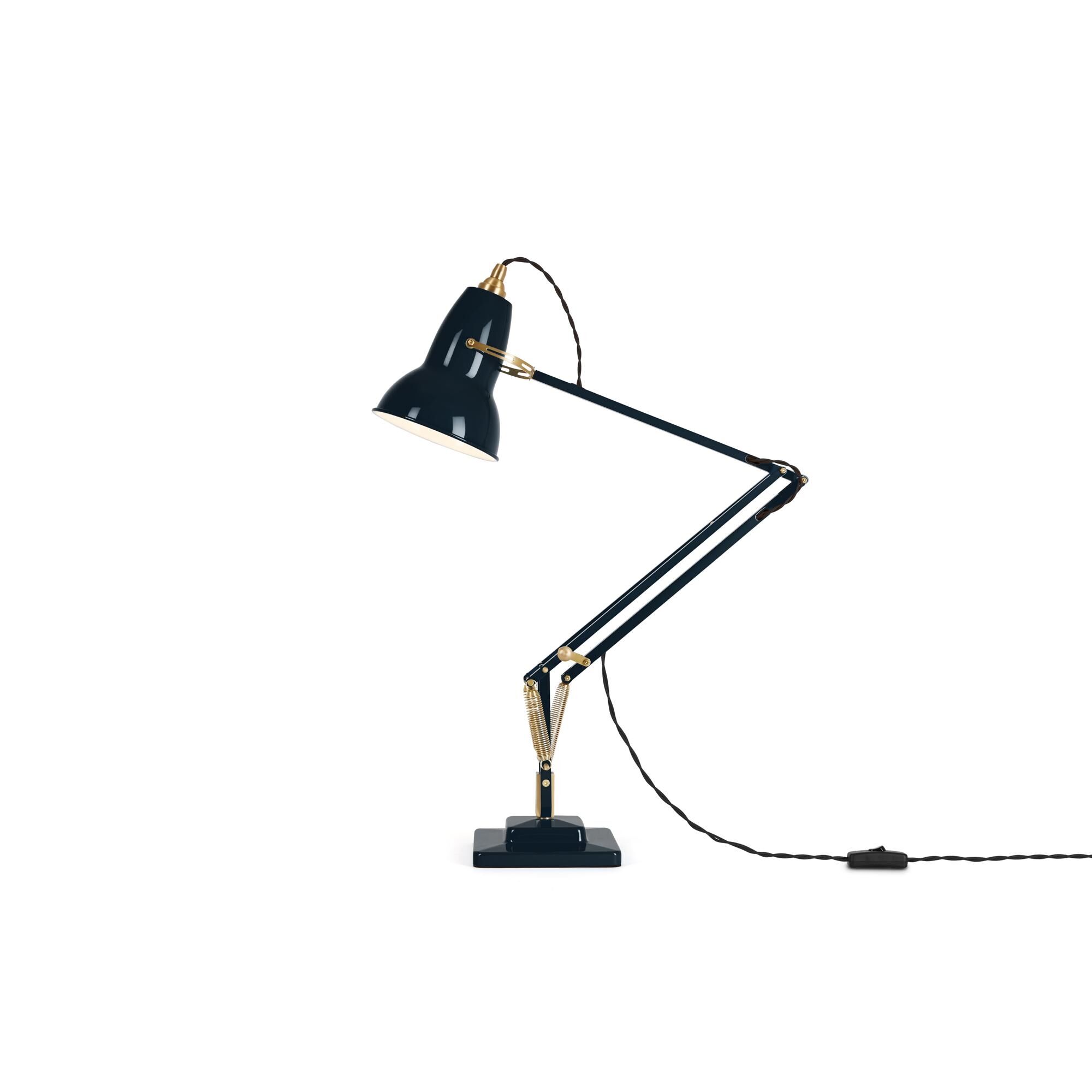 Original 1227 Lampe à Poser Laiton/ Bleu Encre
