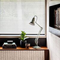 Original 1227 Bordlampe Messing/Ink Blue