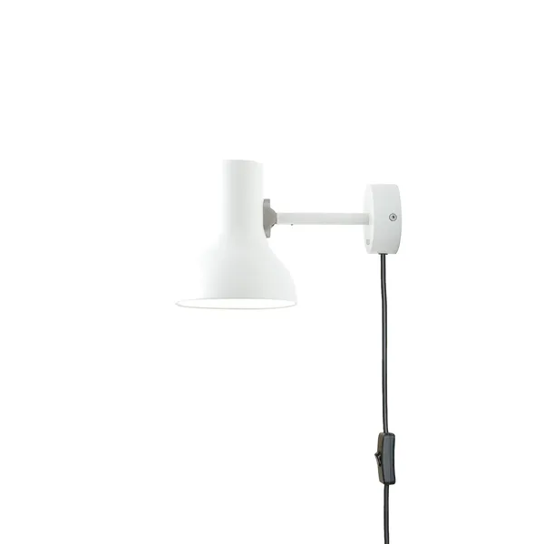Type 75 Mini Væglampe Med Kabel Apline White