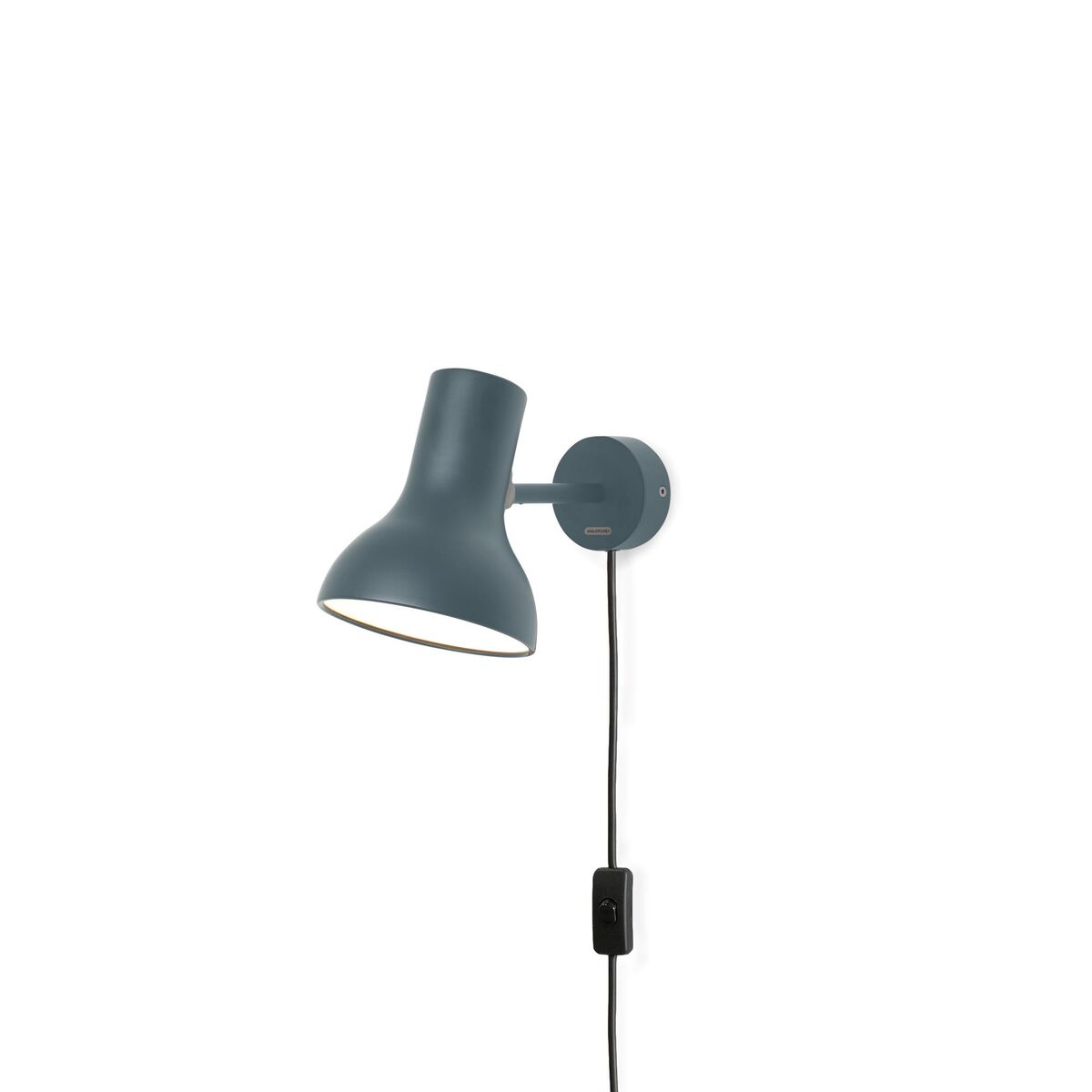 Mini Applique Type 75 con Cavo Grigio Ardesia