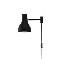Type 75 Wall Lamp With Cable Jet Black