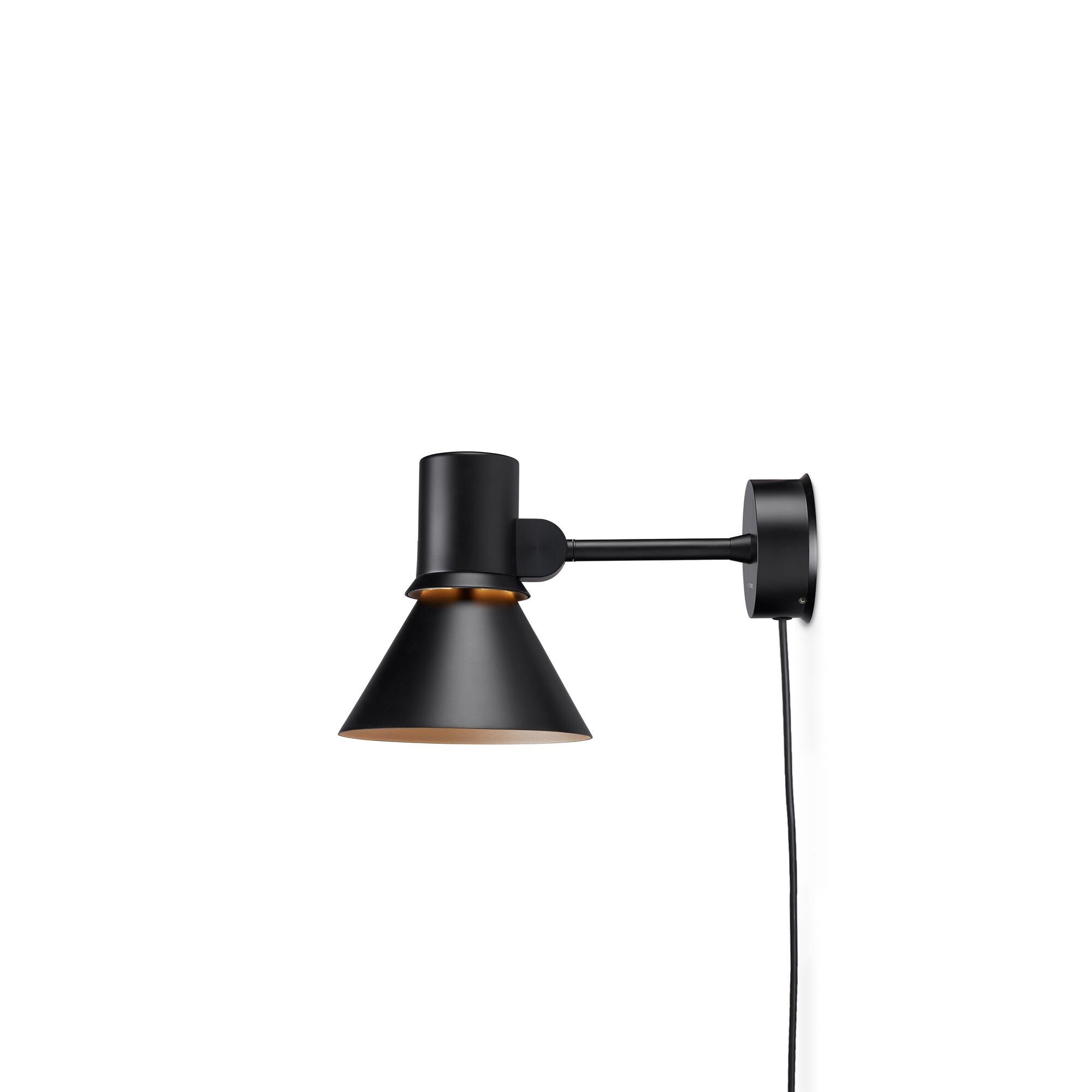 Type 80 W1 Vglampe Med Kabel Mat Sort