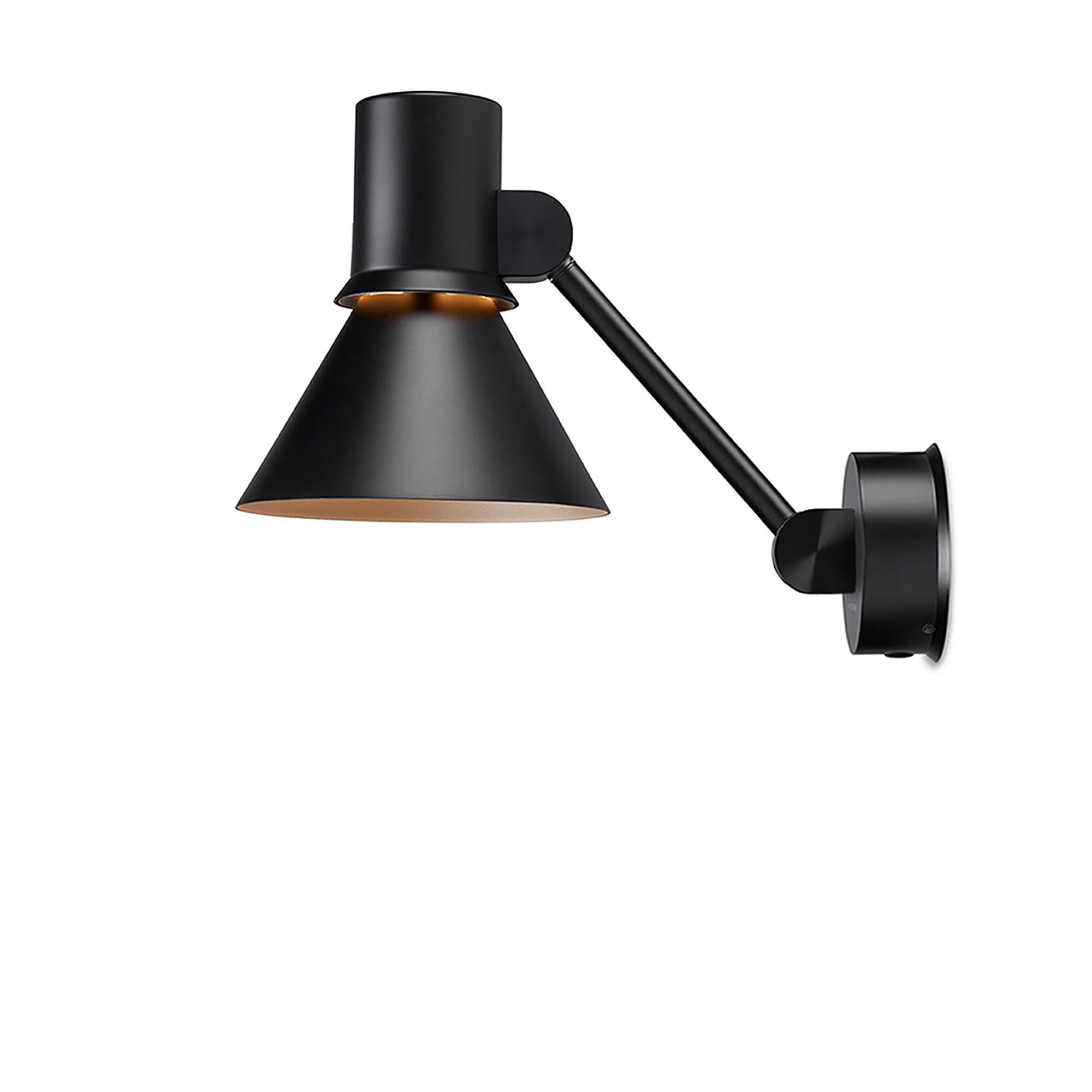 Type 80 W2 Applique Murale Noire Mat