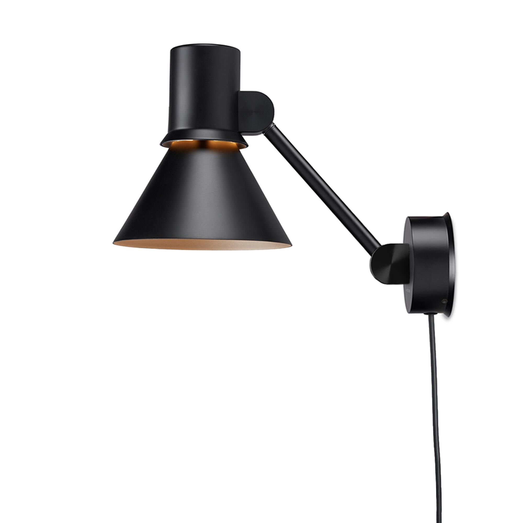 Typ 80 W2 V&auml;gglampa med Sladd Matt Svart