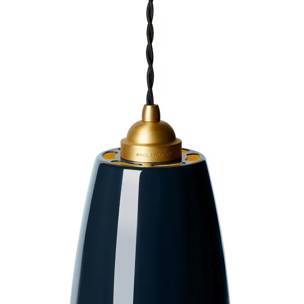 Original 1227 Brass Midi Pendant Ink Blue