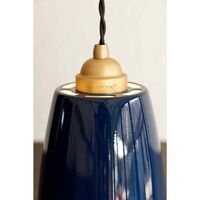 Original 1227 Brass Midi Pendant Ink Blue