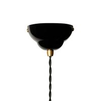 Original 1227 Brass Midi Wide Pendant Jet Black