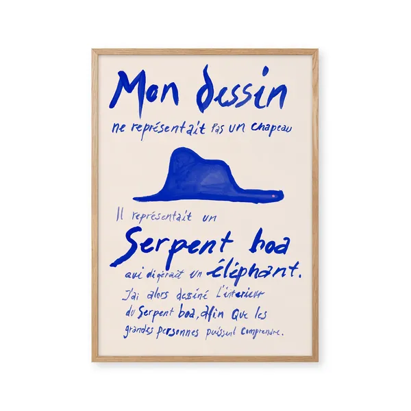 Affiche Le Petit Prince Bleu 70x100