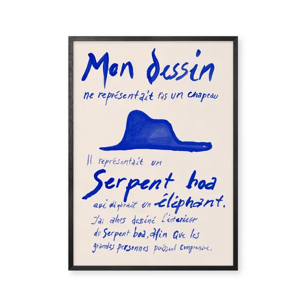 Affiche Le Petit Prince Bleu 70x100