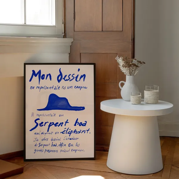 Affiche Le Petit Prince Bleu 70x100