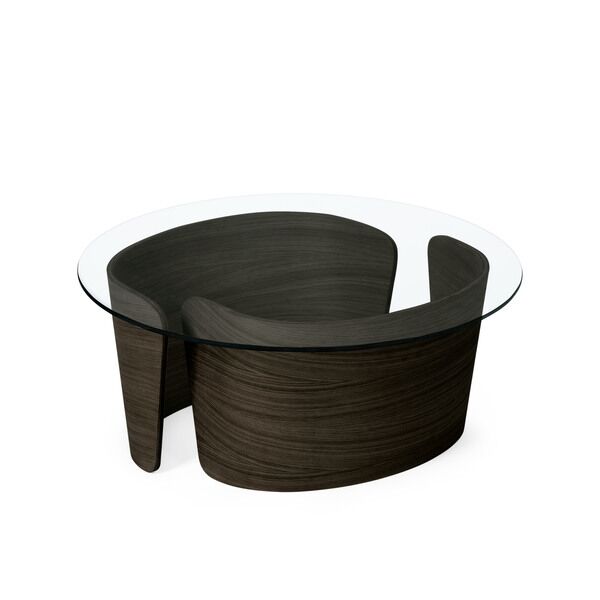 No 7 Lounge Sofabord 70 Lav Mrk Olieret Eg/Glas