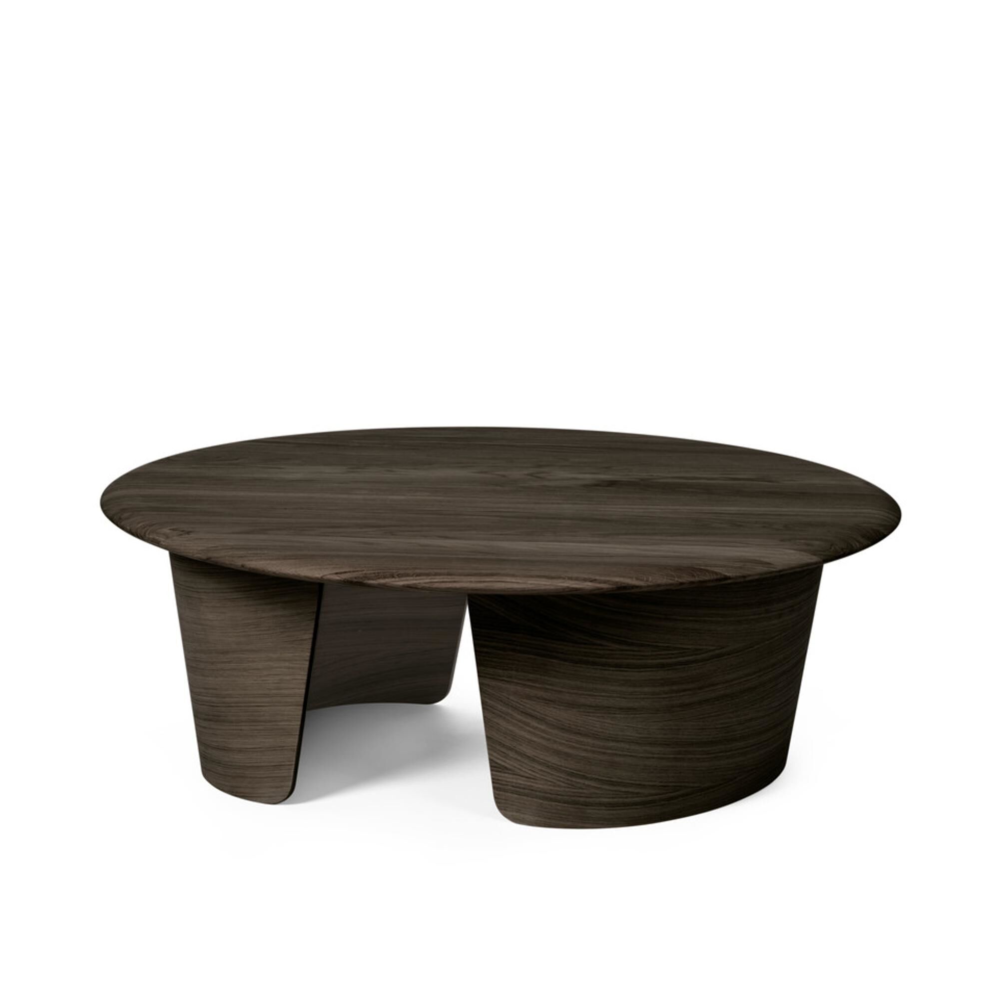 No 7 Lounge Coffee Table Ø90 Lav Mørk Oljet Eik/Massiv