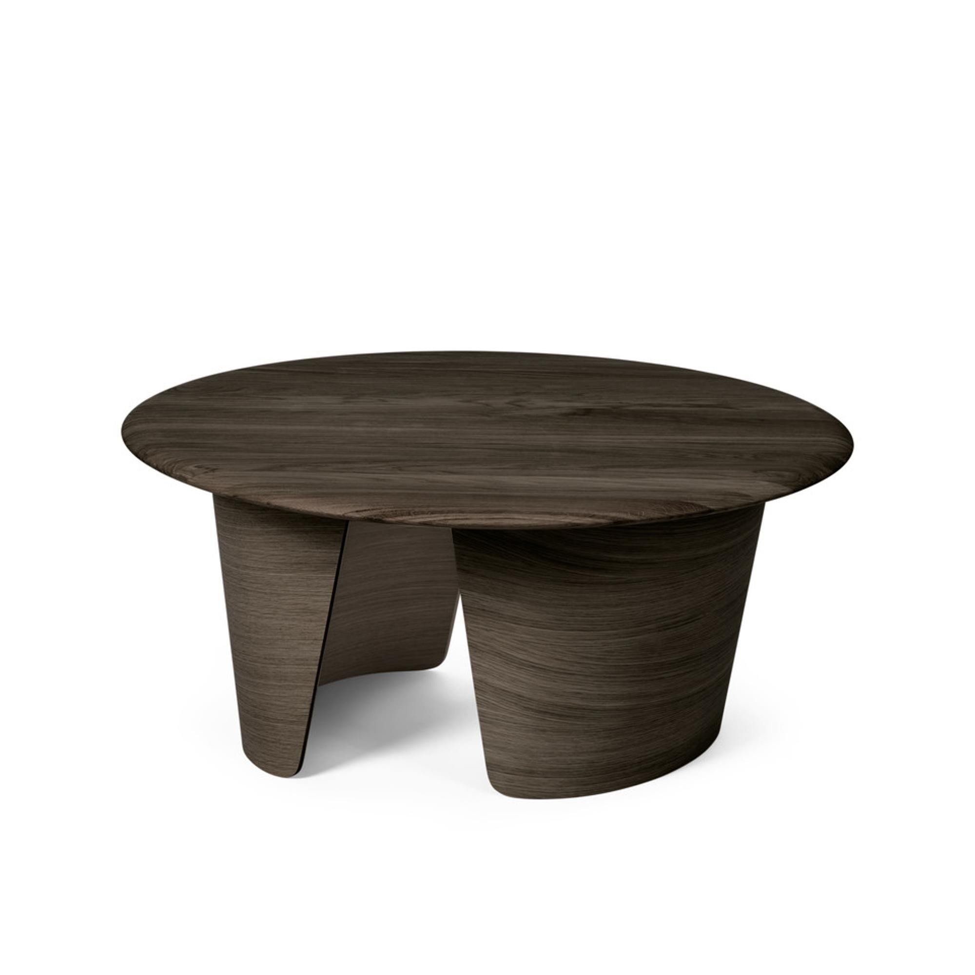 No 7 Lounge Coffee Table Ø90 Høy ​​Mørk Oljet Eik/Massiv
