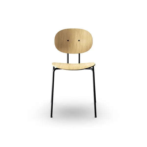 Piet Hein Dining Chair Black In Oak
