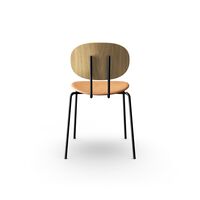 Piet Hein Dining Chair Black In Oak Wood and Cognac Leather