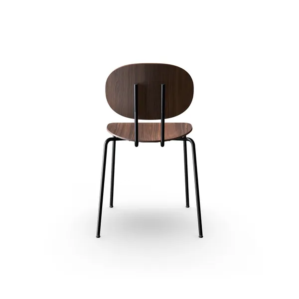Piet Hein Dining Chair Black In Walnut