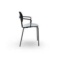 Piet Hein Spisestol Sort med Armlener Sort Eik og Remix 123