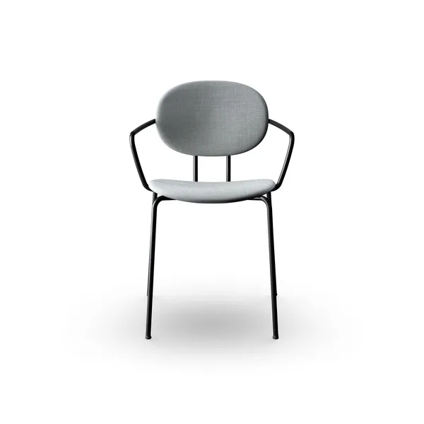 Piet Hein Dining Chair Black with Armrests Remix 123