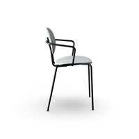 Piet Hein Dining Chair Black with Armrests Remix 123