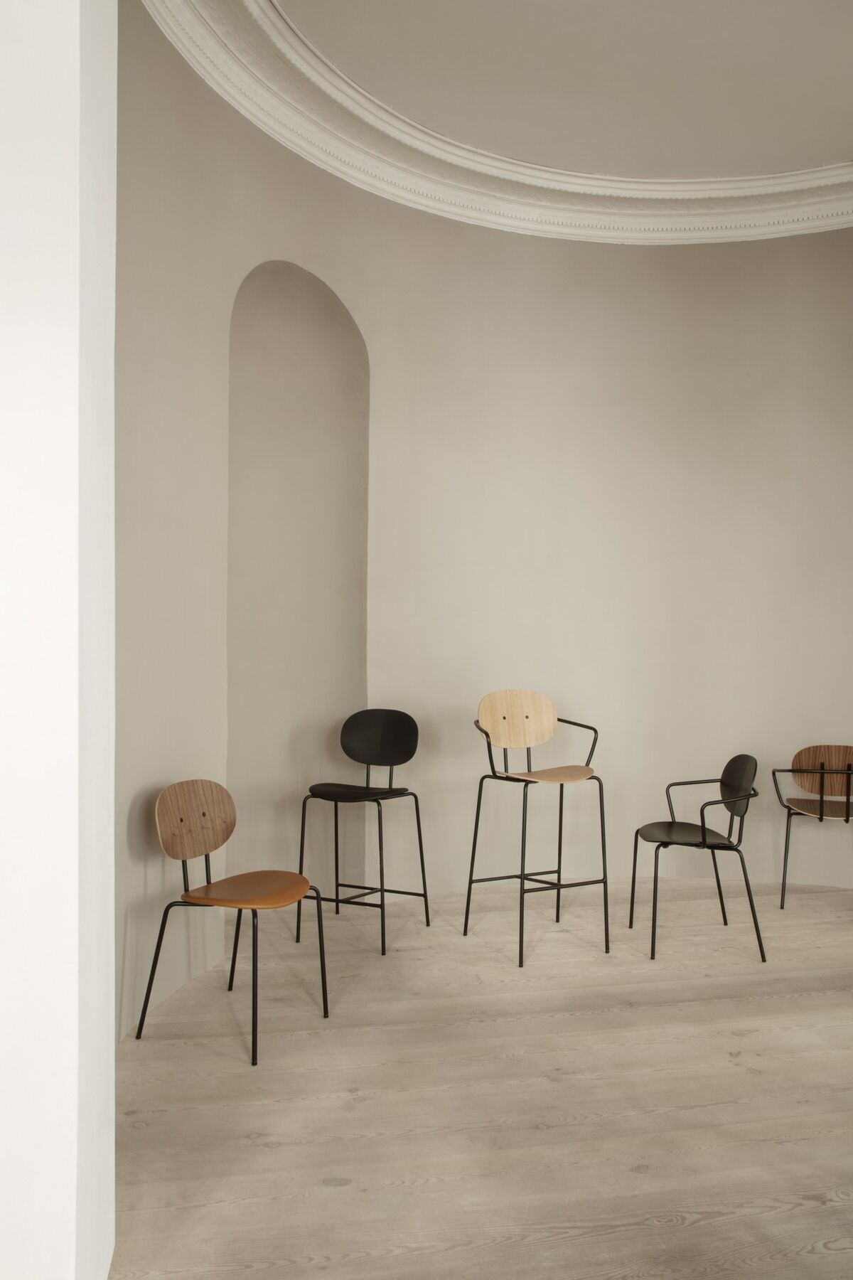 Piet Hein Barstool Black Remix 123