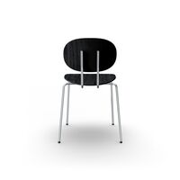 Piet Hein Dining Chair Chrome Black Oak
