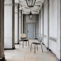 Piet Hein Dining Chair Chrome Black Oak