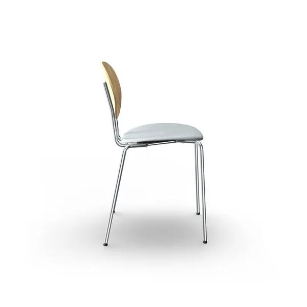 Piet Hein Dining Chair Chrome Oak and Remix 123