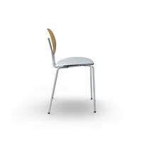 Piet Hein Dining Chair Chrome Oak and Remix 123