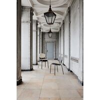 Piet Hein Dining Chair Chrome Oak Wood and Cognac Leather