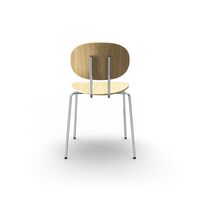 Piet Hein Dining Chair Chrome Oak
