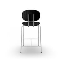 Piet Hein Barstool Chrome Black Oak