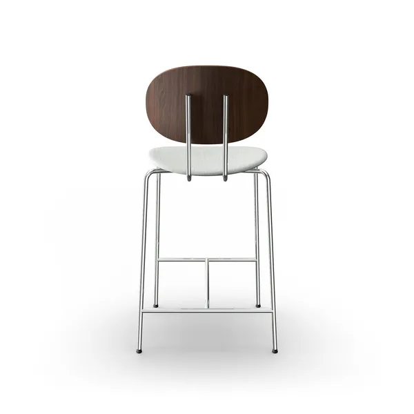 Piet Hein Bar Stool Chrome Walnut and Remix 123