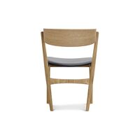 No 7 Dining Chair Oiled Oak and Black Leather