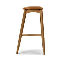 No 7 Barstool 65 Without Back Oiled Oak/Cognac
