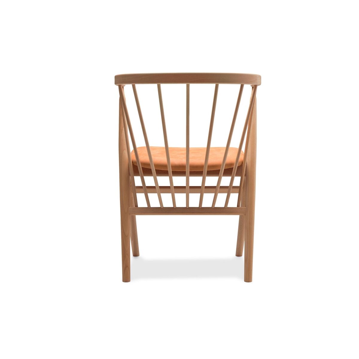 No 8 Dining Chair Oiled Oak and Cognac Leather