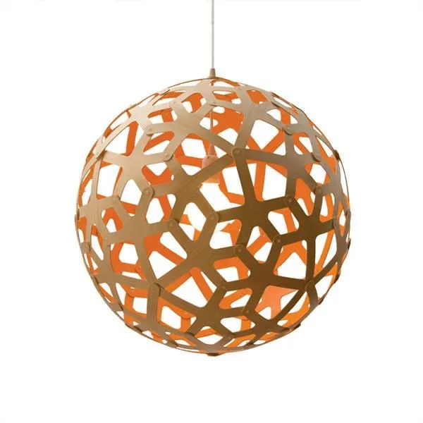 Coral Ø60 Orange Pendant
