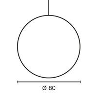 Floral Ø80 White Pendant