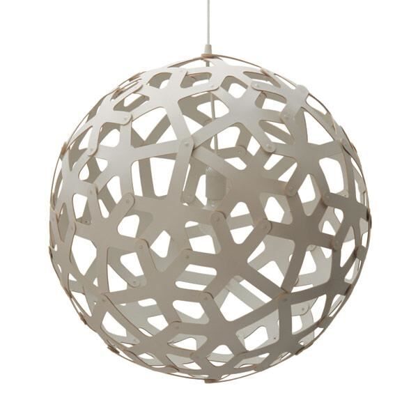 Korall &Oslash;80 Vit/ Vit Taklampa