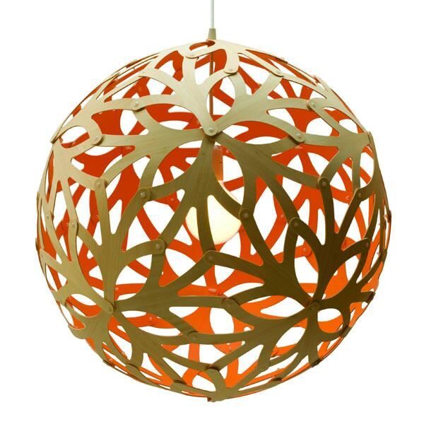 Floral Ø100 Oransje Taklampe