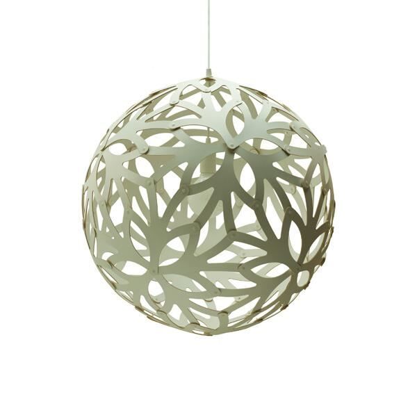 Blommig &Oslash;40 Vit/ Vit Taklampa