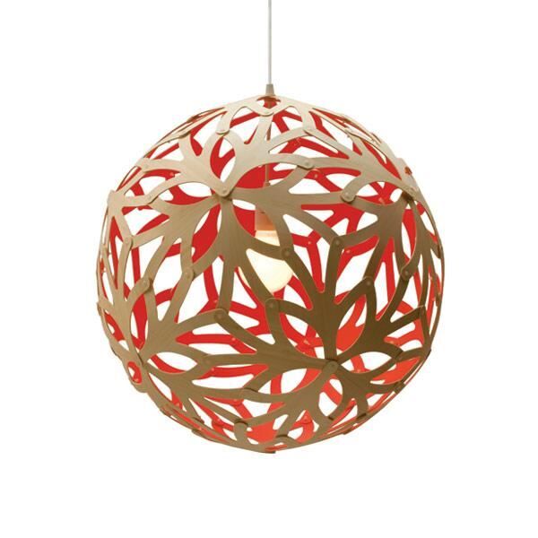 Floral &Oslash;60 R&ouml;d Taklampa