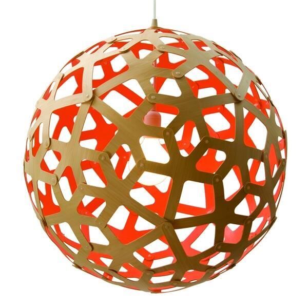 Korall Ø100 Rød Taklampe