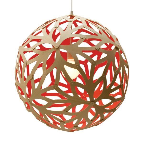 Floral &Oslash;100 R&ouml;d Taklampa