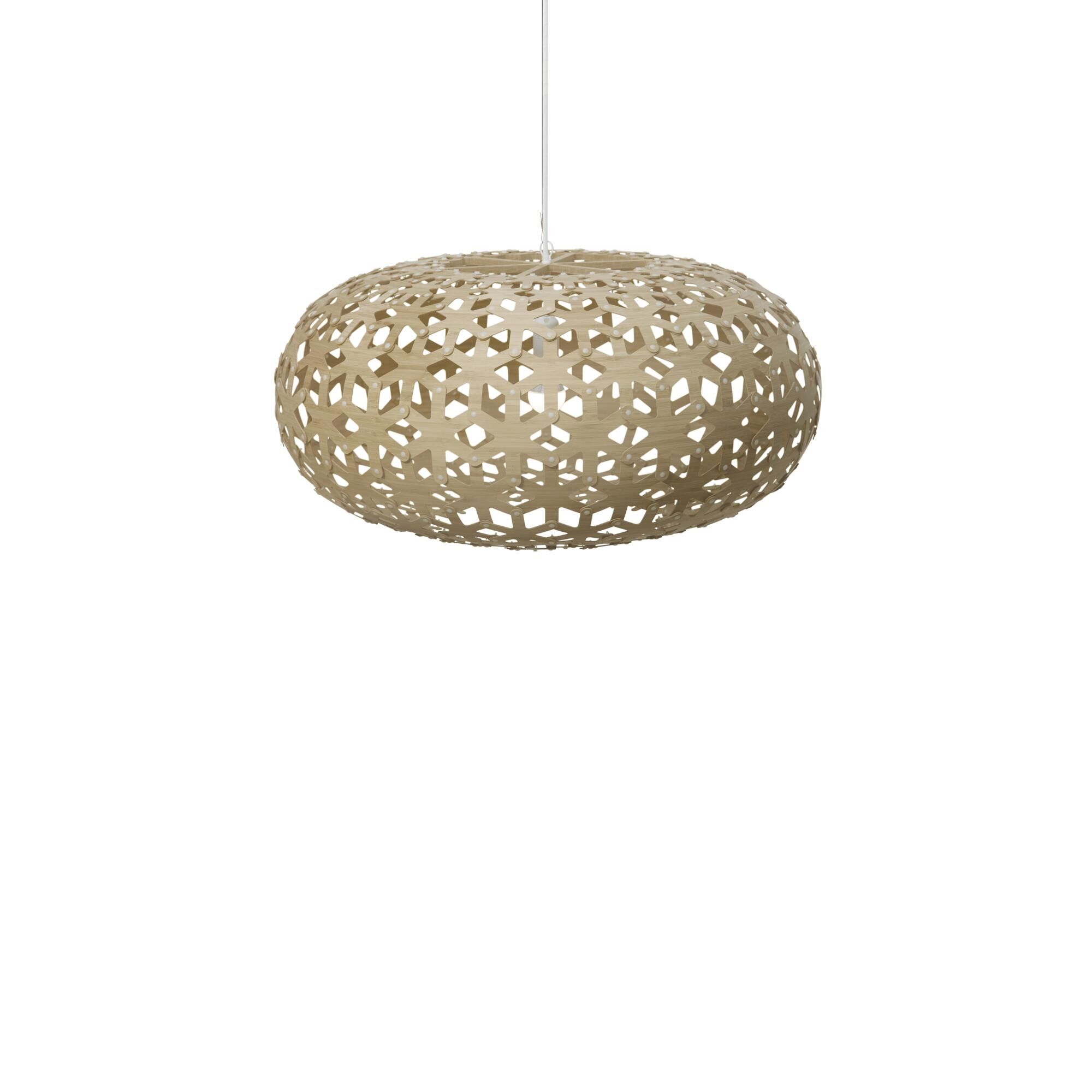 Snowflake Taklampa &Oslash;80 Bambu