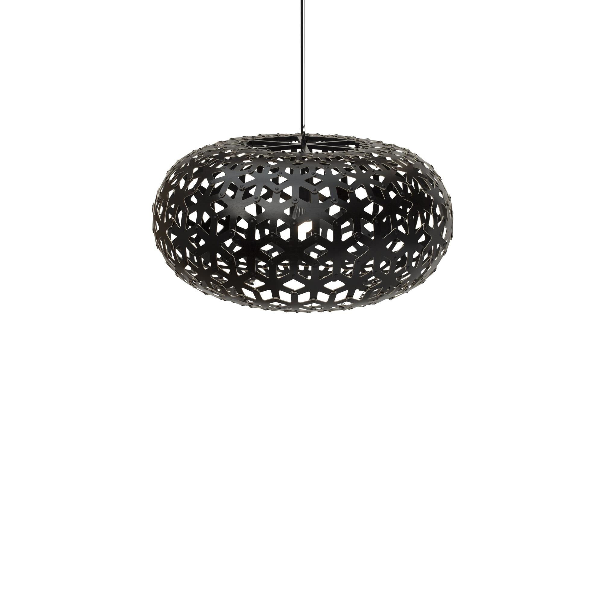Snowflake Taklampa &Oslash;80 Svart P&aring; 2 Sidor