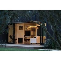 Navicula Suspension Ø144 Blanc 2 Côtés