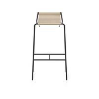 Noel Bar Stool Black/ Linen H77 cm