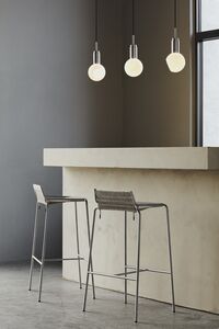 Noel Bar Stool Black/ Linen H77 cm